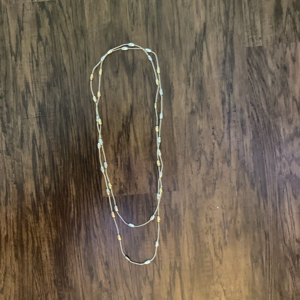J.jill Coastal Treasures layered station necklace